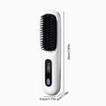 thumbnail image 3 of SXS Cordless Hair Straightener Brush Portable Mini Straightening Travel Negative Ion Hot Comb Women Anti Scald Ceramic Coating White, 3 of 9