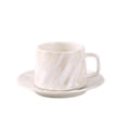thumbnail image 6 of 3.4OZ Coffee Cups and Saucers 6-Piece Set, 100ml Espresso Cup Ceramic Tableware Set, Suitable for Coffee and Tea Serving in Restaurants and Home Use, Beige, 6 of 7