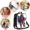 thumbnail image 5 of Lsque Cool Patriotic Buffalo Cowboy Lunch Bag Lunch Box for Women Men Reusable Insulated Lunch Tote Bag,Leakproof Thermal Cooler Sack Food Handbags Case High Capacity, 5 of 9