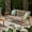 Natural+Grey, variant on Large 3-person Seating Area / Sofa for Enjoyable Outdoor Lounging
