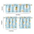 thumbnail image 6 of Vintage Bohemian Curtains 24" Short - 3 Panel Rustic Floral Farmhouse Set with Wildflowers, Country Rod Pocket Treatment, 6 of 6