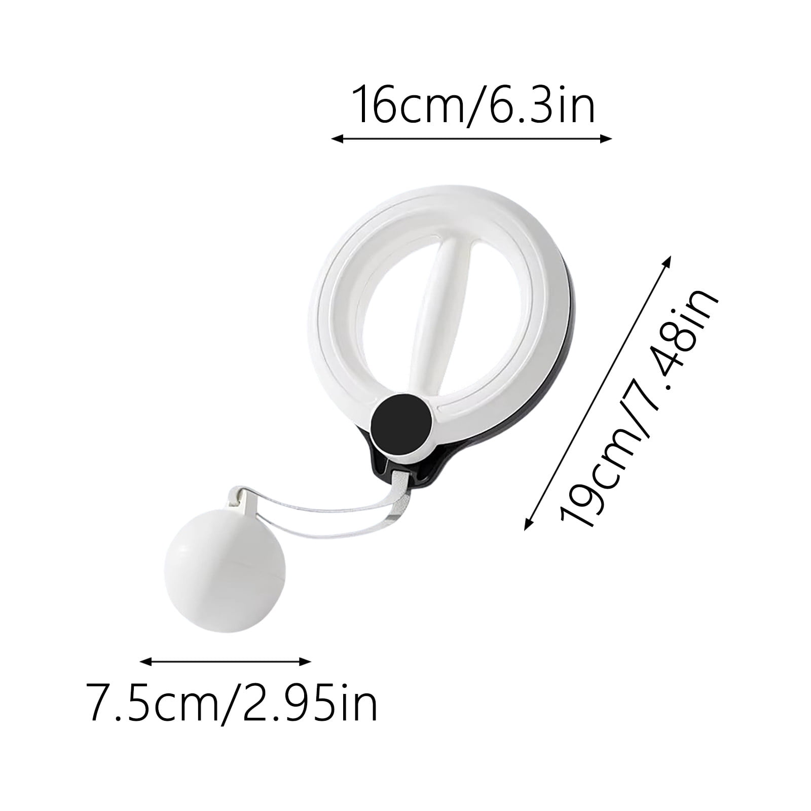 360° Rotating Forearm & Arm Trainer - Portable Upper Body Muscle Exerciser for Home/Gym, Wrist & Shoulder Strength Training (White)