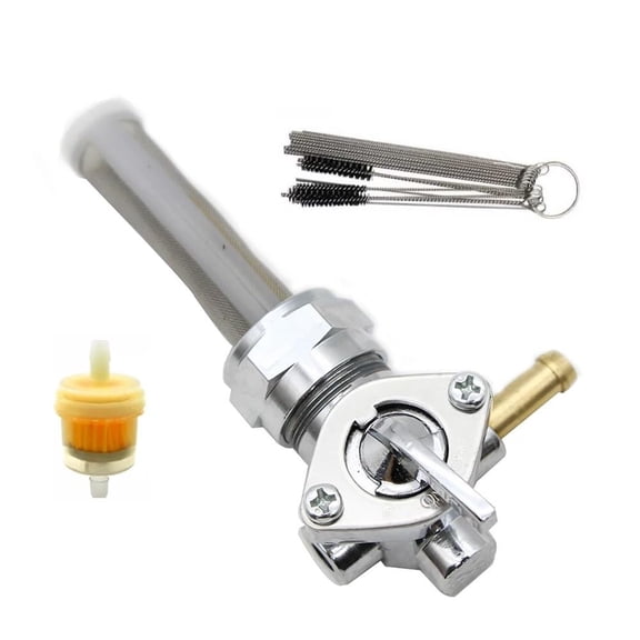 22mm Petcock Fuel Valve Gas For Harley Davidson Electra Glide Dyna Daytona Fatboy Blackline Heritage Softail Replaces 62167-81 62163-75 Fuel Filter Tank Switch