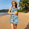 thumbnail image 3 of Disketp Pirate Marine Animals para Vestido sin Mangas para Mujeres, Vestidos de Verano para Mujeres, Casual y Holgado para la Playa, 3 of 7
