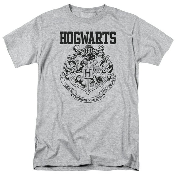 Men's Harry Potter Hogwarts Athletic T-shirt Small Athletic Heather