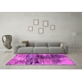 thumbnail image 3 of Ahgly Company Indoor Square Oriental Pink Industrial Area Rugs, 3' Square, 3 of 4