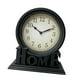 thumbnail image 2 of Reloj de escritorio analógico retro decorativo para cocina, escritorio, sala de estar, mesita de noche Borde dorado, 2 of 9