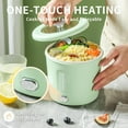 thumbnail image 2 of Hot Pot Electric, 1L Mini Ramen Cooker, 450W Rapid Noodles Cooker, Multifunctional Electric Pot for Cooking Pasta, Egg, Soup, Portable Pot with Over-Heating Protection for Dorm, Office, Travel, 2 of 6