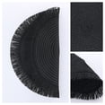 thumbnail image 2 of Unique Bargains Rustic Tassel Place Mats Set of 6 for Dining Table Decor Black 15x15in, 2 of 6