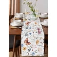 thumbnail image 4 of Rustic Butterfly Flowers Table Runner 72 Inches, Spring Botanical Floral Bed Runner Dresser Scarves Tabletop for Indoor Outdoor Parties/Ceremony/Banquet, 14" x 72", 4 of 8