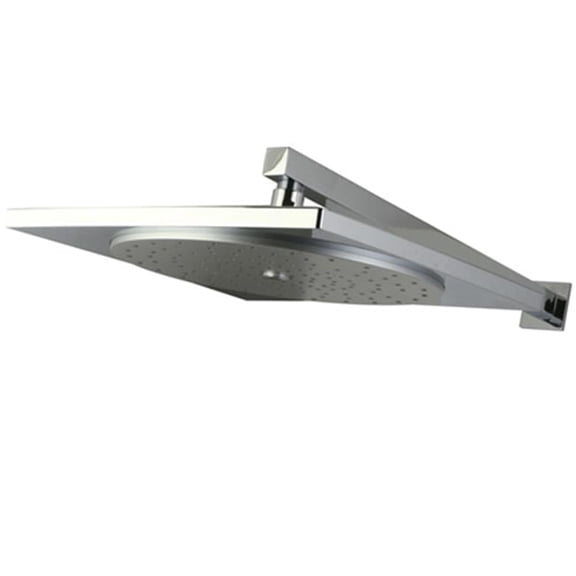 Claremont 12 in. Rainfall Square Showerhead with 16 in. Shower Arm, Polished Chrome