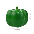 thumbnail image 3 of Uutvery Green Pumpkin Snack Holder,Pumpkin Christmas Candy Bowl,Two-Tier Halloween Pumpkin Candy Box,Divided Serving Tray with Lid for Christmas Candy Fruit Nut Snack Tray for Halloween Party, 3 of 7