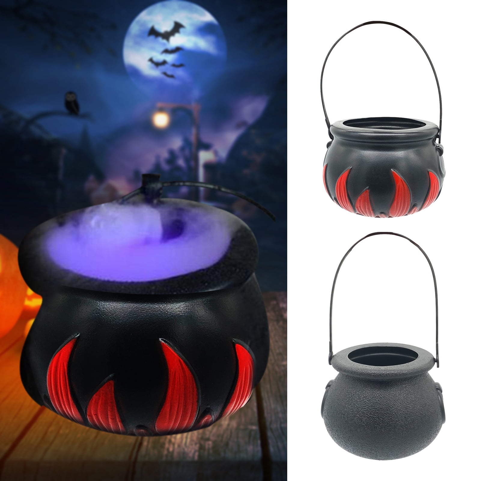 GROFRY 1 Set Halloween Mist Maker Intelligent Control Colorful Lights