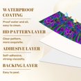 thumbnail image 6 of Boho Peel and Stick Wallpaper 23.6in x 9.8ft Vibrant Floral Purple Green Elements Blue Contact Paper Vinyl Waterproof Self Adhesive Wall Paper for Bedroom Shelf Cabinet Renter Friendly, 6 of 8