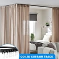 thumbnail image 6 of BEAMNOVA Curved Ceiling Curtain Track, 3Meter/9.8Ft Flexible Bendable Mount Curtain Rail System for Room Windows Bathroom Divider, 6 of 7
