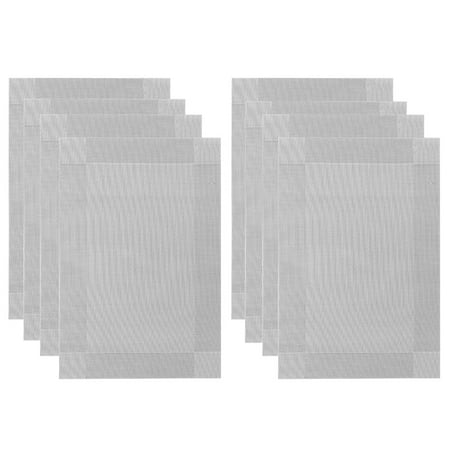 

8 Pcs Placemat PVC Dining Non- Insulation Table Mat Plate Pads Bowl Pad Coasters Table Cloth Pad Mats Table Bowl Mats Home Decor