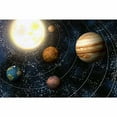 thumbnail image 3 of IDEA4WALL 4pcs Planets of Solar System Peel and Stick Wallpaper Removable Wall Murals Large Wall Stickers for Home Decoration, 66"x24", 3 of 4