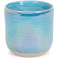 thumbnail image 3 of Blue Glossy Rainbow Glaze 17 ounce Stoneware Coffee Cup Mugs Set of 4, 3 of 7