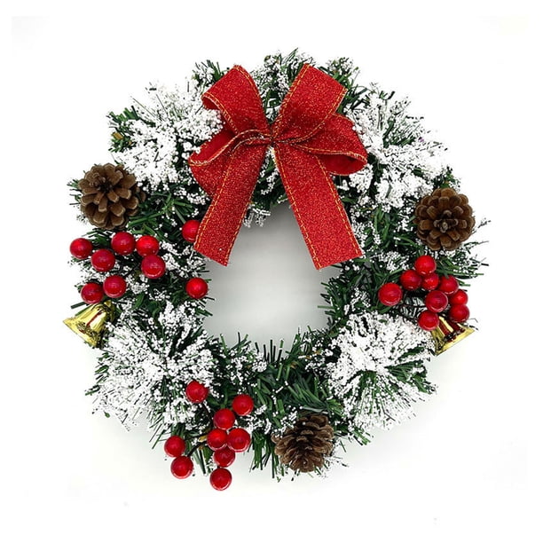 Widget Corona de Navidad Abanopi Official para Puerta de Entrada 8.0 in Artificial