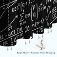 thumbnail image 6 of Math Equations Chemistry Lab Black Pattern Shower Curtain 84"x72" ,Bathroom Decorative Shower Curtains Set with 12 Hooks,Modern Waterproof Washable Shower Curtain, 6 of 6