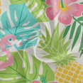 thumbnail image 2 of Coolnut 60" Flamingos Tropical Foliage Outdoor Round Tablecloth, Waterproof Stain-Resistant Non-Slip Circular Tablecloth with Umbrella Hole and Zipper for Tabletop Backyard Party BBQ Decor, 2 of 7