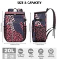 thumbnail image 3 of Travel Cooler Bag - Pink and Black Of Leopard Print Camping Beer Cooler Backpack with Bottle Opener- Waterproof Insulated Picnic Backpacks - Cooler Bag for Beach, 3 of 6