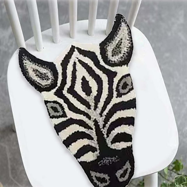 Cartoon Animal Head Shape Rug Thick Area Carpet Foot Mat for Living Room Playroom Nursery Home Decoration