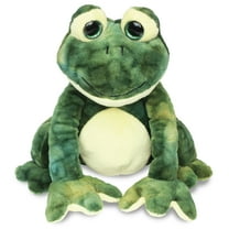 DolliBu Plush Frog Stuffed Animal - Soft Huggable Squat Green Frog, Adorable Playtime Frog Plush Toy, Cute Rain Forest Life Cuddle Gift, Super Soft Plush Doll Animal Toy for Kids & Adults - 8 Inches