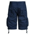 thumbnail image 6 of hoksml Men's Multi Pockets Cargo Shorts Solid Color Casual Button Zipper Classic Outdoor Hiking Shorts, 6 of 7