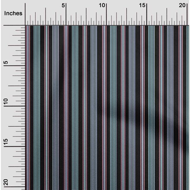 oneOone Georgette Viscose Fabric Vertical Stripe Fabric Prints By Yard 42 Inch Wide