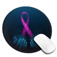 thumbnail image 2 of Disketp Two Human Hands Are Holds Pink Ribbon Awareness Small Mouse Pad 7.9x7.9 Inches,Washable Round Mousepad For Office Laptop Computer,Non-Slip Rubber Base Mouse Pads For Wireless Mouse, 2 of 9