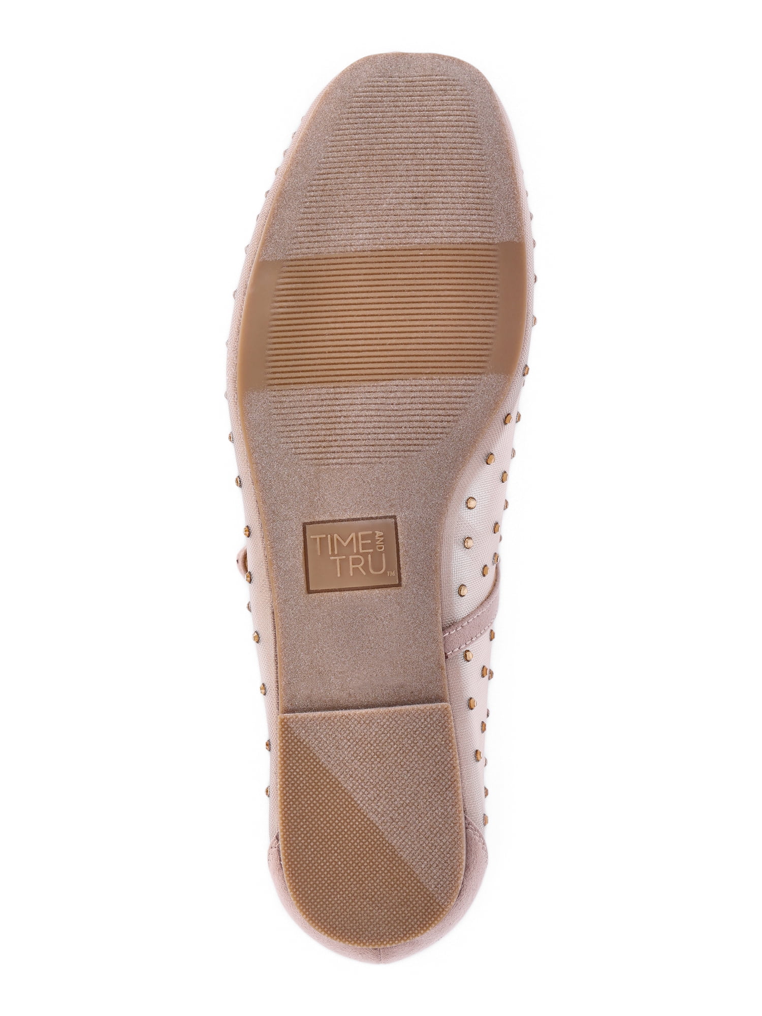 Time and Tru Women's Rhinestone Mary Jane Flats