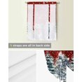thumbnail image 5 of Red Bear Christmas Tie Up Curtains for Window, Xmas Tree Snowflake Thermal Insulted Balloon Shade Adjustable Rod Pocket Curtains Valance Panels for Kitchen Bathroom Café 34 x 45, 5 of 7