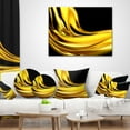 thumbnail image 4 of Designart Yellow Gold Texture Pattern - Abstract Throw Pillow - 18x18, 4 of 5