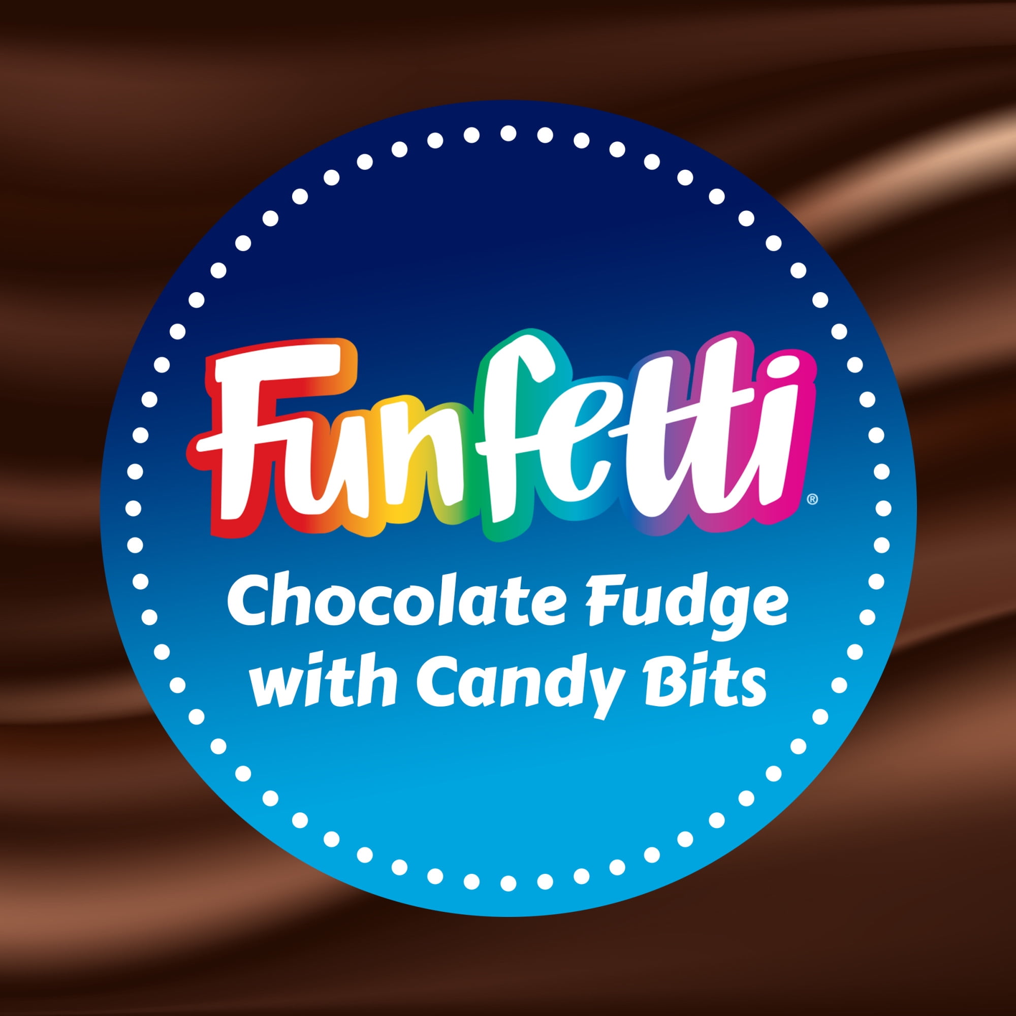Pillsbury Funfetti Chocolate Fudge Brownie Mix with Candy Coated Chips, 19.4 oz Box