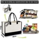thumbnail image 2 of Beach bag canvas tote bag large ladies handbag leisure bag for women stylish summer beach accessory, 2 of 5