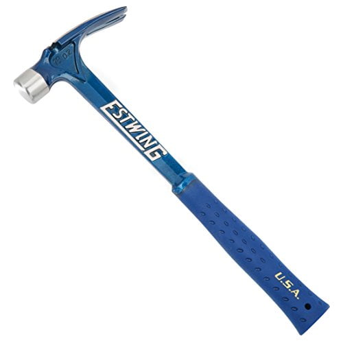 Estwing Ultra Series Hammer - 19 oz Rip Claw Framer with Smooth Face & Shock Reduction Grip - E6-19S