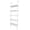 White, variant on Ktaxon 5-Shelf Modern Bookshelf, Wall Mounted Wood Ladder Bookcase with Metal Frame, Black