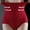 Red, variant on Naittoop Womens High Waisted Panties Waist Trainer Tummy Control Body Shaper Briefs Butt Lifter Slimming Seamless Shapewear