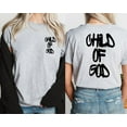 thumbnail image 3 of Christian Child of God Jesus Faith Graphic Religious Tees Acid Wash T-Shirt Tops, Men's And Women's Graphic Tee 100% Cotton by TBun, Full Sizes S-5XL, 3 of 5