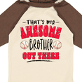 thumbnail image 4 of Inktastic That's My Awesome Brother out There with Baseballs Boys or Girls Long Sleeve Baby Bodysuit, 4 of 5