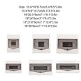 thumbnail image 5 of Monstrate White Electrical Distribution Boxes Surface Mounted Lighting Protection Indoor Wear-resistant Circuit Case Wire Breaker Accesorios para electrodomésticos Blanco 138x100x82mm, 5 of 5
