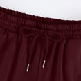 thumbnail image 5 of Fabrcox Capri Pants Men Elastic Waist Wide Leg Men's Sweatpants Baggy Lightweight Summer Athletic Sports Trousers for Men with Pockets Red XXXL, 5 of 7