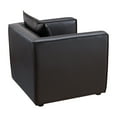 thumbnail image 2 of Furniture of America Contemporary Faux Leather Tureo Accent Chair, Gray, 2 of 6