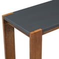 thumbnail image 6 of Distinctive Features of a Minimalist Console Table with Bottom Shelf and Four Legs, Suitable for Entryway, Hallway, Living Room, Foyer, Corridor (Black+Brown), 6 of 11