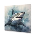thumbnail image 2 of Designart "Formidable Shark II" Animals Metal Wall Art, 2 of 5