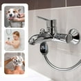 thumbnail image 2 of 2 Pieces Shower Water Temperature Gauge with LED Display - Instant-Read Bath Thermometer, Waterproof, Safe for Home and Bathroom Use, Fits 1/2 Inch Pipe, 2 of 7