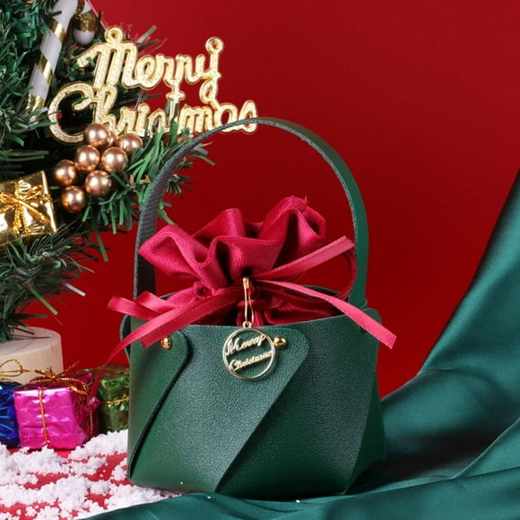 Decoraciones de Halloween, adornos de Halloween, regalos de Halloween Bolsas navideñas, bolso de mano de cuero, bolso de nochebuena, bolsas de regalo de terciopelo, bolsas de tela de terciopelo para d