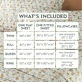 thumbnail image 2 of Better Homes & Gardens 300 Thread Count Cotton Sateen Bed Sheet Set, Bashful Blooms Warm, 4-Piece, Double, 2 of 7