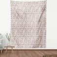 thumbnail image 4 of Ambesonne Bohemian Fabric by the Yard Upholstery, Polygonal Look Shapes Art, 2 Yards, Peach Mauve Blush, 4 of 5